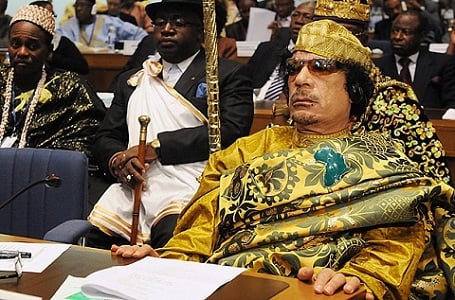 muammar gaddafi gold