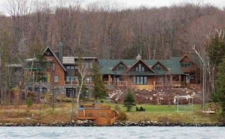 moore michael lake torch house mansion michigan lakeside homes million luxury worth he waterfront americans dream only vacation cent per